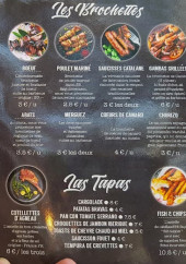 Menu Le 35 - Les brochettes et tapas