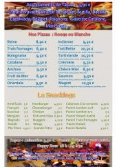 Menu Aux Deux Setois - Les tapas, les pizzas ...