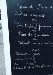 Menu L'Ane Rouge - Exemple de menu