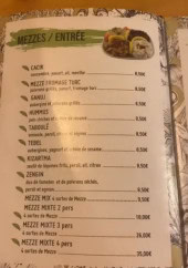 Menu Au Laurier - Entrées