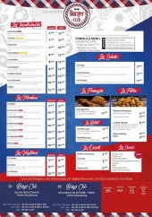 Menu Burger Club - Incontournables, salades, friterie,...