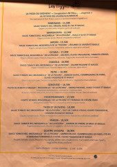 Menu Casa Via - Pizzeria e Pasta - Les pizzas