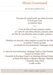 Menu Chez Yvonne - Menu gourmand