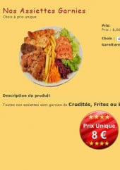Menu Good Snack - Les assiettes garnies