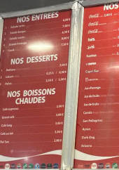 Menu La Corne D’or - Les entrees et soft