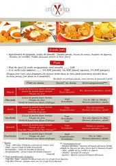 Menu Little Africa - Les entrées et les plats
