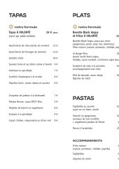 Menu Riva Comptoir Méditerranéen - La carte