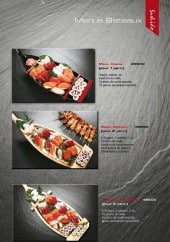 Menu Sushido - Les Menus Bateaux