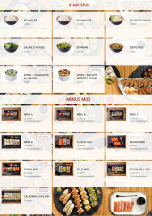 Menu Yapan Sushi - Les starters et menu midi