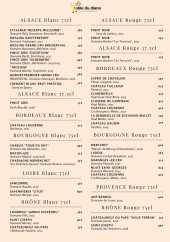 Menu Hotel Diana Restaurant & Spa