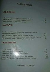 Menu Charvet &Co - Les entrées, plats et desserts 