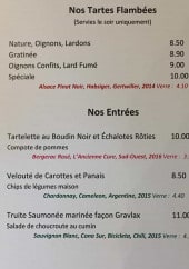 Menu A La Vignette - Tartes flambées et entrées 