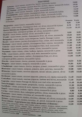 Menu Trattoria Donatella - Les pizzas