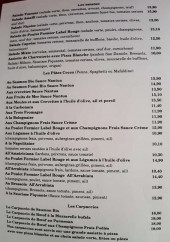 Menu Trattoria Donatella - Les salades, pâtes, carpacios