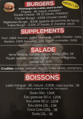 Menu Food Corner - Les burgers, salades, ...