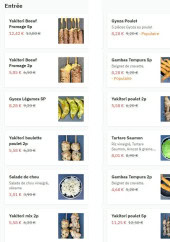 Menu L'atelier Poké - Les entrées