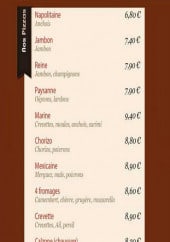 Menu A L'Aigle chez Mitsou - Les pizzas 