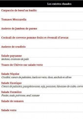 Menu Chez Michel - Les entrées chaudes