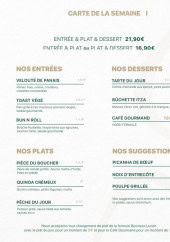 Menu Itza La Pyramide - Carte de la semaine