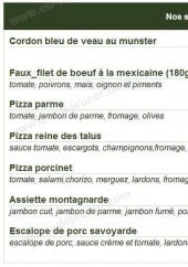 Menu Restaurant du Faubourg - Les suggestions 