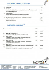 Menu Da Salvatore - Les entrées