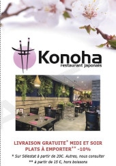 Menu Konoha - Carte et menu Konoha, Sélestat