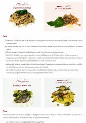 Menu Il Forchettone - Pasta et pesce