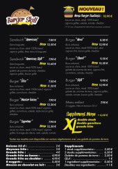 Menu Burger Skill - La carte