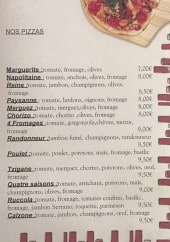 Menu Belle Vue - Pizzas