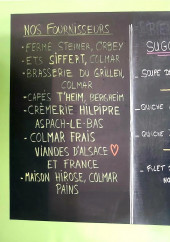 Menu Frais d'Saison - Exemple de menu