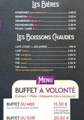 Menu Grill and green indienne - Les menus, bières et boissons chaudes