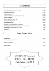 Menu L’Adriatico - Les entrées et menus