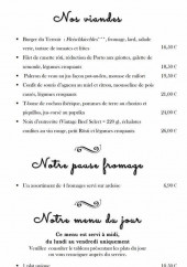 Menu Le 20ème - Les viandes et menus