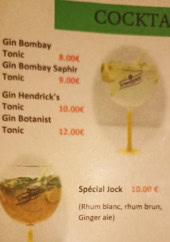 Menu Le Murphy's - Les cocktails