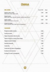 Menu Omega - Les salades et les viandes