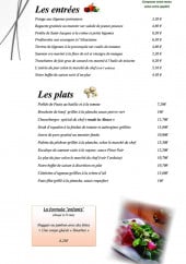 Menu Au 34 - Entrées et plats