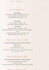 Menu Au Canon d'Or - Suggestions et menus 