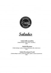 Menu L'escale - Les salades