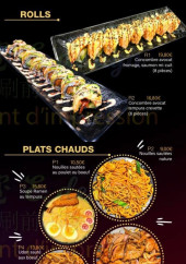 Menu Mev - Les rolls et plats chauds