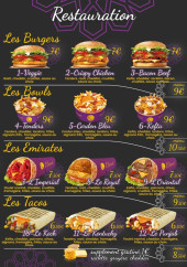 Menu O'secret - Les burgers, bowl et tacos