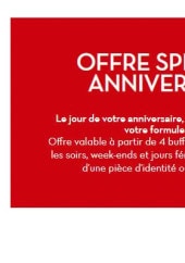 Menu Planet Wok - Offre spécial anniversaire