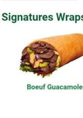 Menu Subway - Les signatures wraps