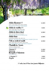 Menu La Taverne - Les entrées