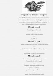 Menu Moulin de Mertzen - Menus