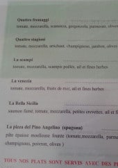 Menu Bella Sicilia - Les pizzas suite