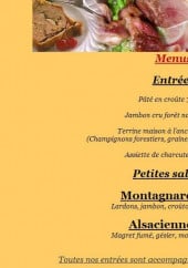 Menu Auberge du Grand Langenberg - Les entrées et les petites salades