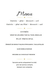 Menu A l'Essentiel - Les menus