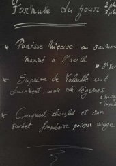 Menu La Cave - Formule du jour