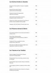 Menu Maximilien - Entrées, poissons, viandes,...