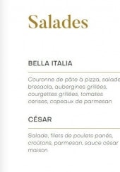 Menu La Gioia - Les salades